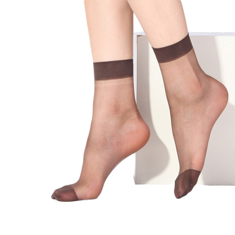 [Jingdong supermarket] Langsha short silk stockings pair stockings crystal silk stockings thin women's short silk stockings 20 pairs, 4 colors, 5 pairs, average size