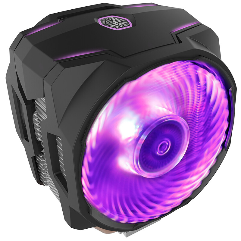 Cooler master t610p CPU air-cooled radiator (supporting i9 2066, AM4 / 6 heat pipe / 12cm dual fans / synchronous RGB lamp effect of 4 board manufacturers)