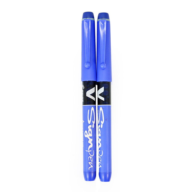 Japan's pilot signature pen drawing pen 1.0mm Blue 2 pieces sw-vsp imported with original packaging