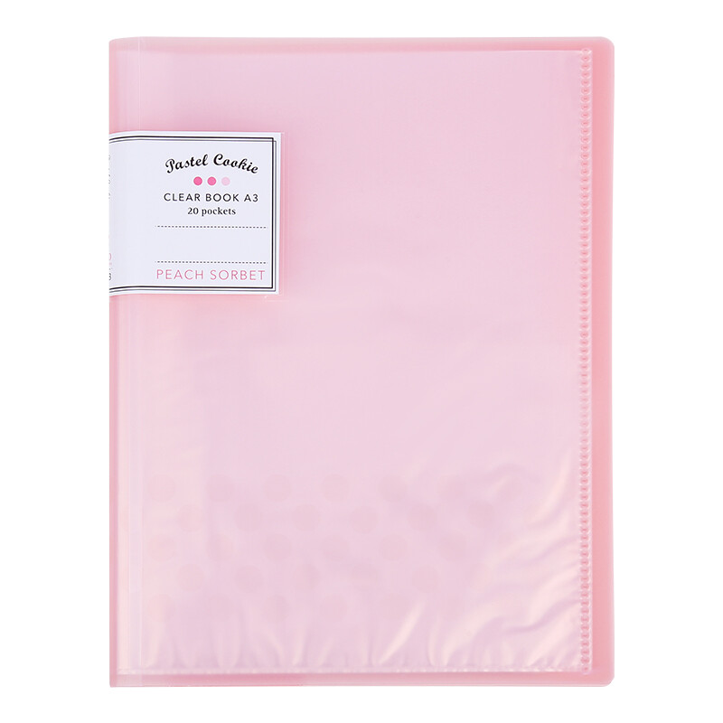 Kokuyo light color cookies student office A3 Data Book folding folder test paper folder 20 bags pink wsg-cbcw28p