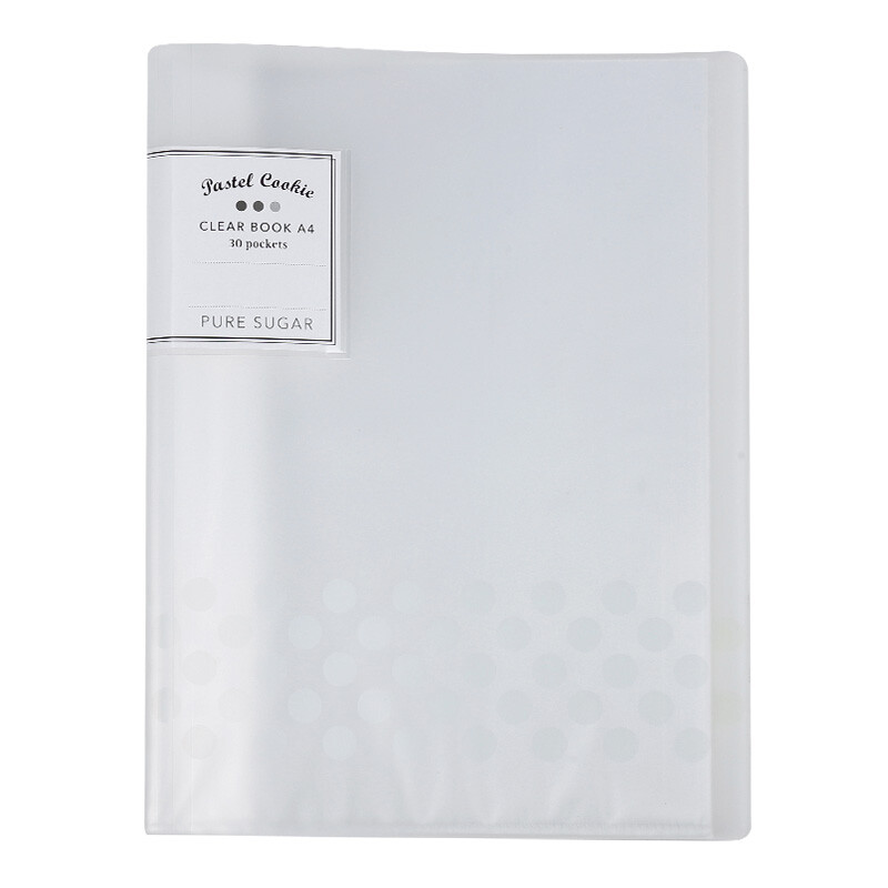 Kokuyo light color cookie student office book information book document protective case A4S 30 bag transparent wsg-cbcn30t