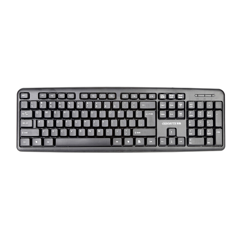 Gesobyte k830p silent waterproof desktop wired keyboard wired keyboard computer keyboard notebook keyboard PS2 round mouth