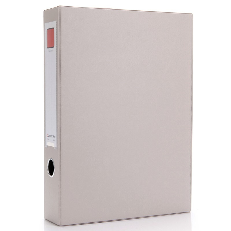 Comix a1236 55mm durable magnetic button file box / document box / data box A4 pressed paper clip gray