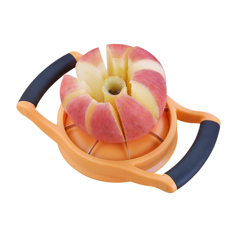 L'hopan Apple cutter, fruit divider, apple slicer, enucleator, stainless steel blade, fruit artifact orange (21.5 * 13.5cm) op3045