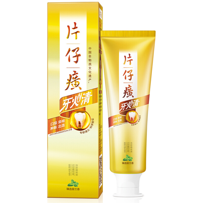 Pianzihuang tooth fire Qingxin toothpaste (white tea Mint) 75g