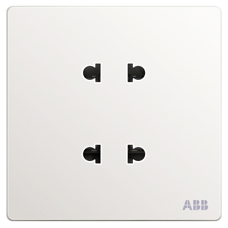 ABB switch socket panel two position double two hole four hole socket xuanzhi series white af212