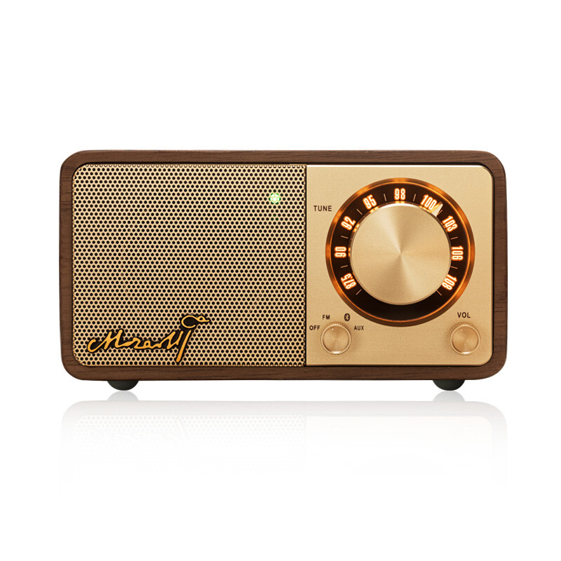 Sangean Mozart walnut log radio portable Bluetooth audio mini speaker