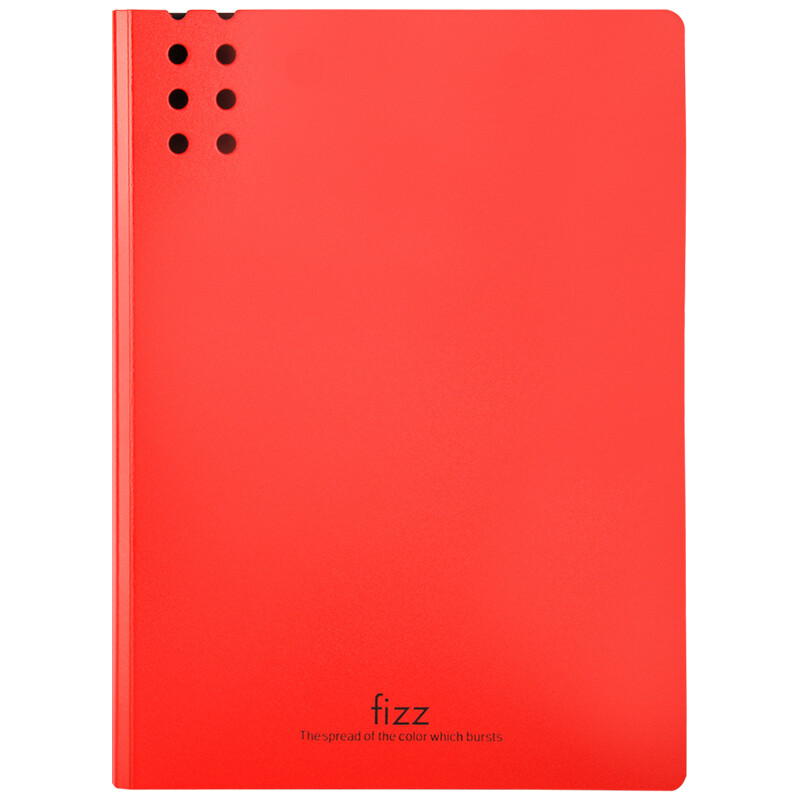 Fizz thickened A4 single strong folder board (including insert) color folder / office supplies red a2385