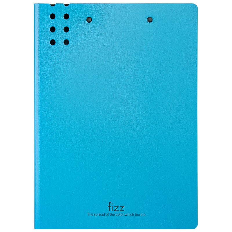 Fizz thickened A4 long clip folder (with board clip) color folder / office supplies blue a2388