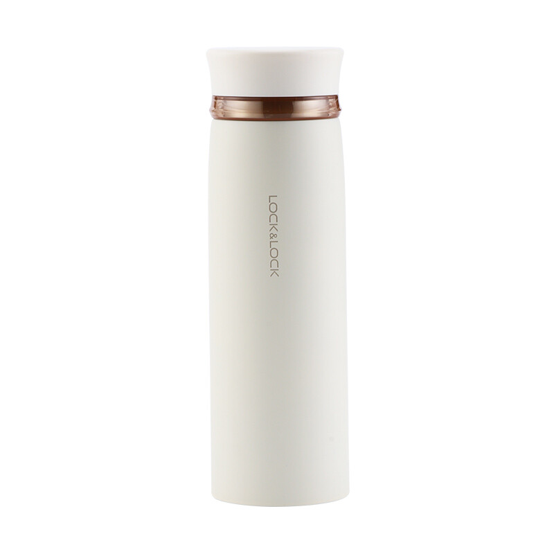 Lock & Lock thermos cup water cup fitter rotating cover light gauge cup male and female student tea cup lhc4131ivy Ivory 450ml