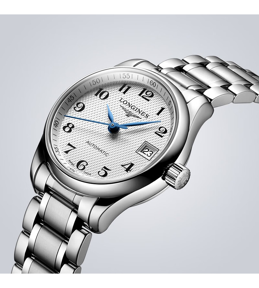 浪琴(longines)瑞士手表 名匠系列 机械钢带女表 情侣对表 l21284786