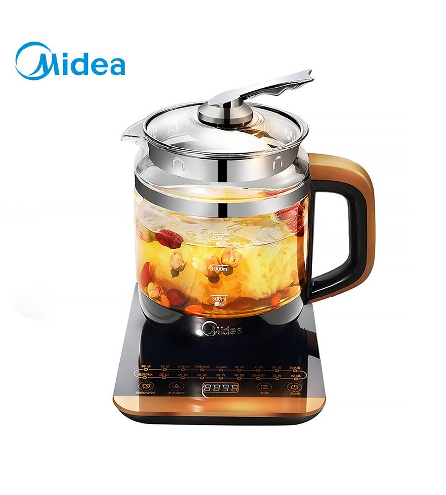 美的(midea)养生壶 一机多用 多功能电水壶全自动电煎药壶煮茶壶mk-ge