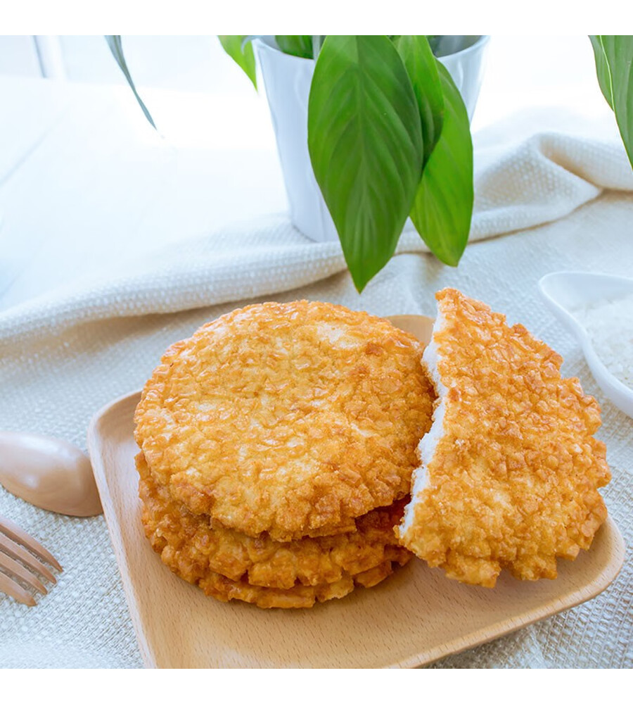 旺旺大米饼膨化休闲零食饼干糕点原味1000g