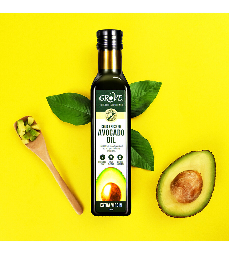 grove 低温冷初榨牛油果油热炒凉拌食用油 儿童宝妈营养 dha牛油果油