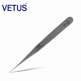 VETUSJP系列精品高精密精细不锈钢尖头镊子 耐酸碱防磁镊子实验室镊子 3C-JP  加强头
