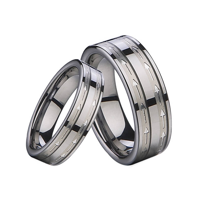 汤斯敦(tungsten钨金戒指 首饰饰品 情侣戒指一对 实物更漂亮 永不