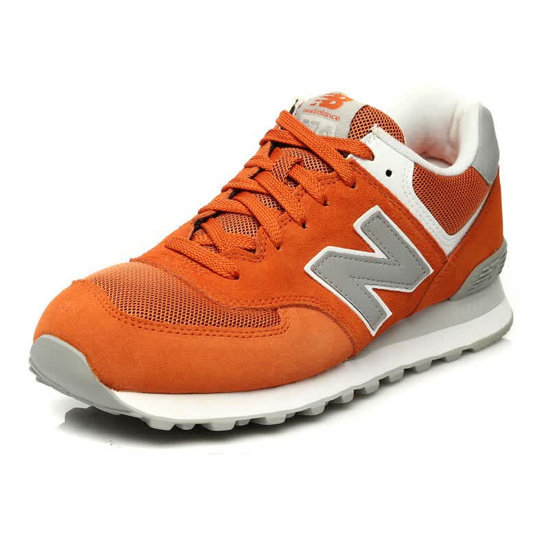 新百伦new balance情侣鞋复古休闲跑步鞋574系列 运动鞋ml574vow 橙色