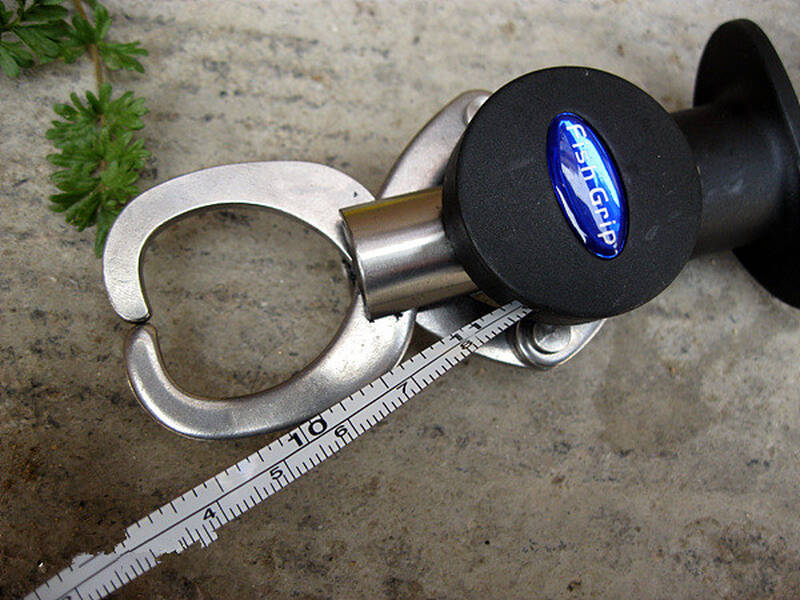 垂纶客ky不锈钢带秤迷你秤迷控鱼器24cm鱼夹带称带尺路亚专用