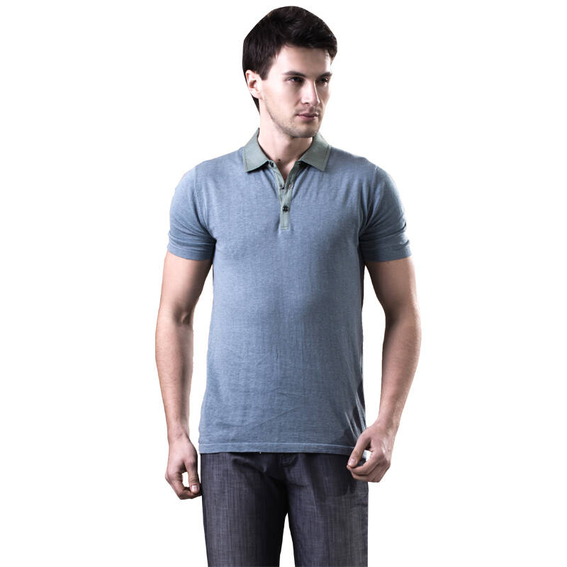 巴贝babei 高端男装春夏款纯棉男士短袖t恤 精梳棉polo衫 11223905a