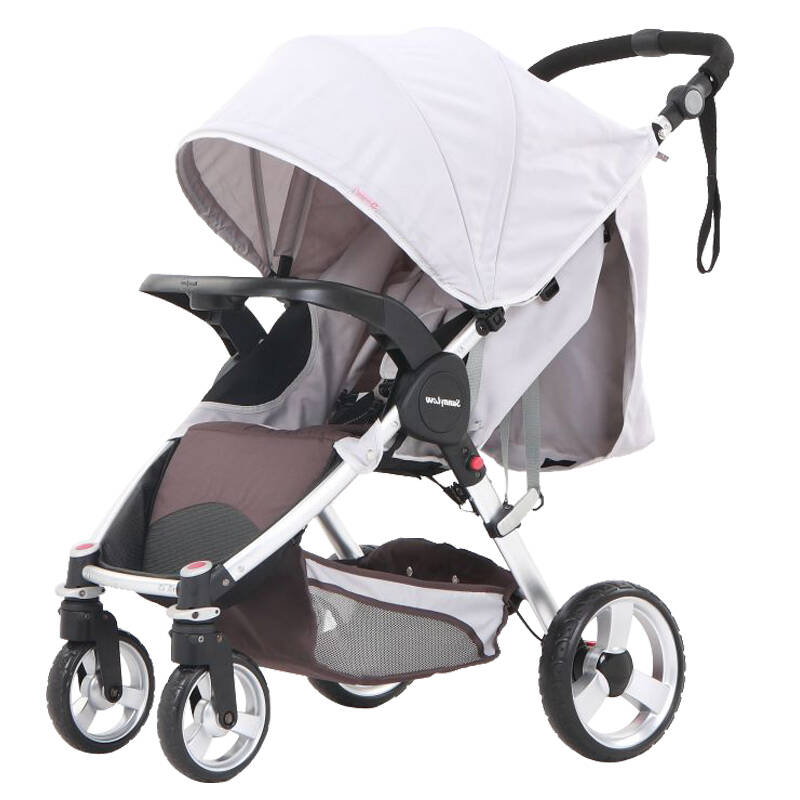 阳光儿童 一秒收车 超轻便婴儿推车欧洲 平躺婴儿车sh918a 灰色