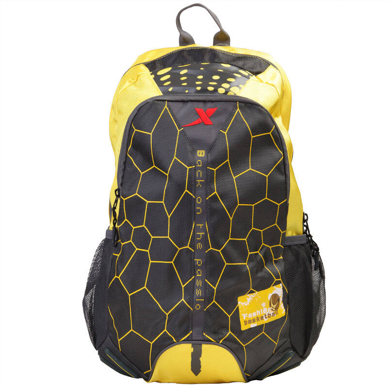 特步xtep运动包 双肩包 书包 时尚休闲背包988137110107 灰黄 均码