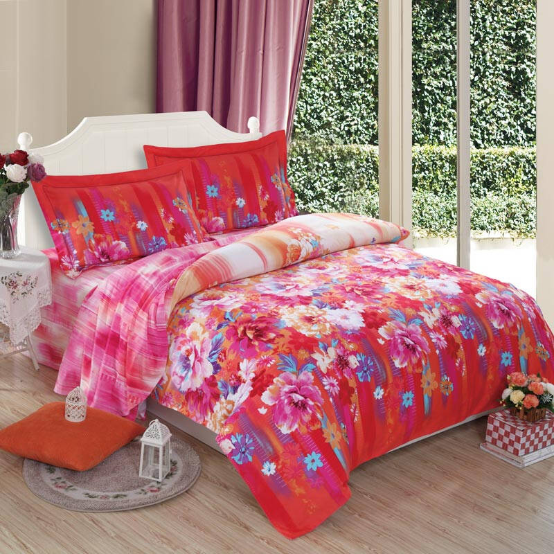 恒源祥家纺 床上用品 精品纯棉四件套 全棉加厚活性印花磨毛四件套