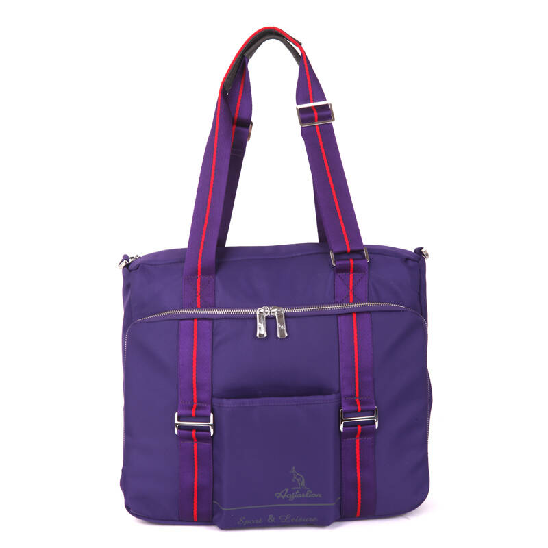 austarlion澳洲袋鼠女包单肩包防水电脑包女包黄色e38903 紫色