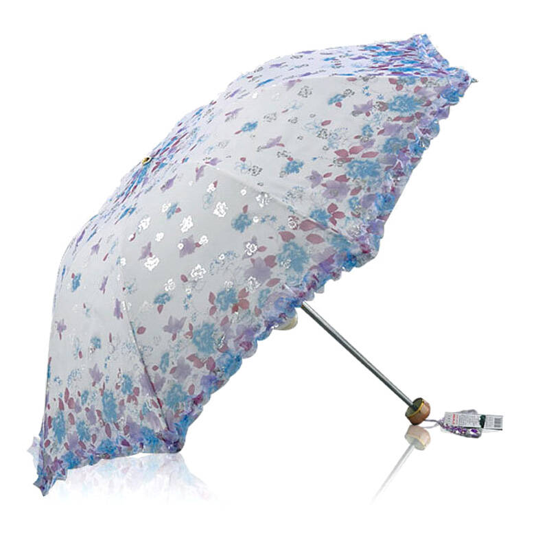 天堂伞2013新款 391e国色天香 超轻三折超强防晒防紫外线遮阳伞 太阳