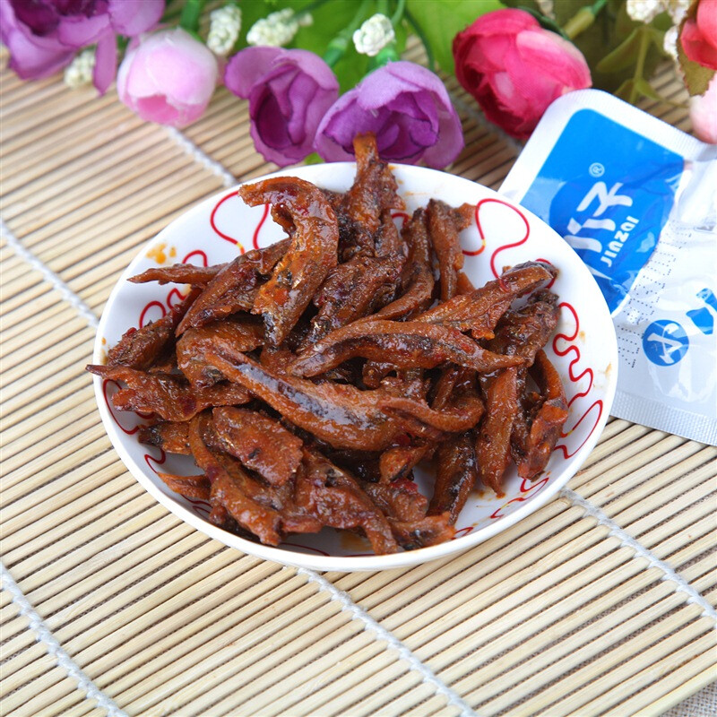 劲仔 休闲零食 小鱼 酱汁味 15g*20包/盒