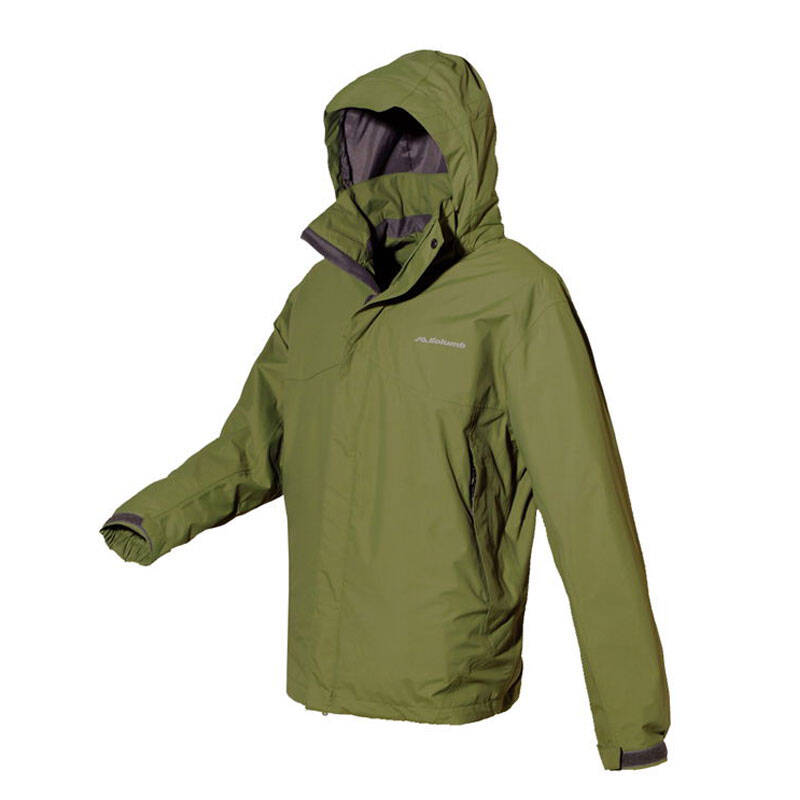 哥仑步kolumb男子户外运动纳奈两层压胶冲锋衣 104242 绿色 xl