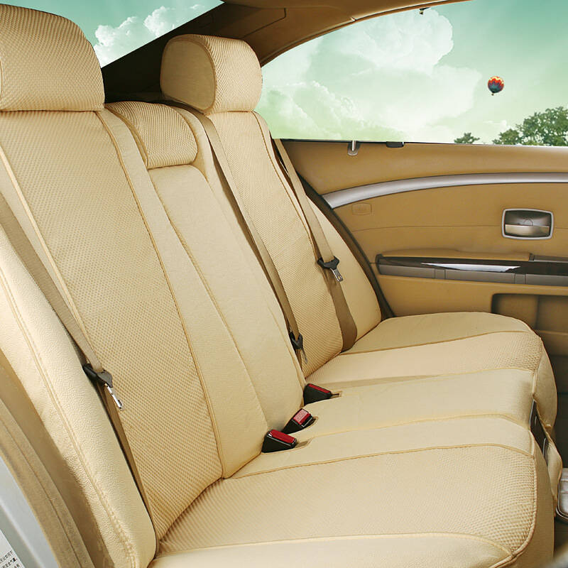 天安祥 凯越捷达速腾针织布汽车座椅套 专车专用座套坐垫 杏色