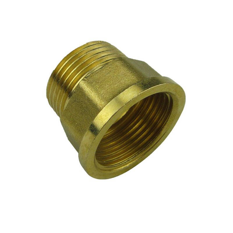 晶润 全铜加厚 1寸内外丝直接 铜接头直通 水暖配件 水管接头