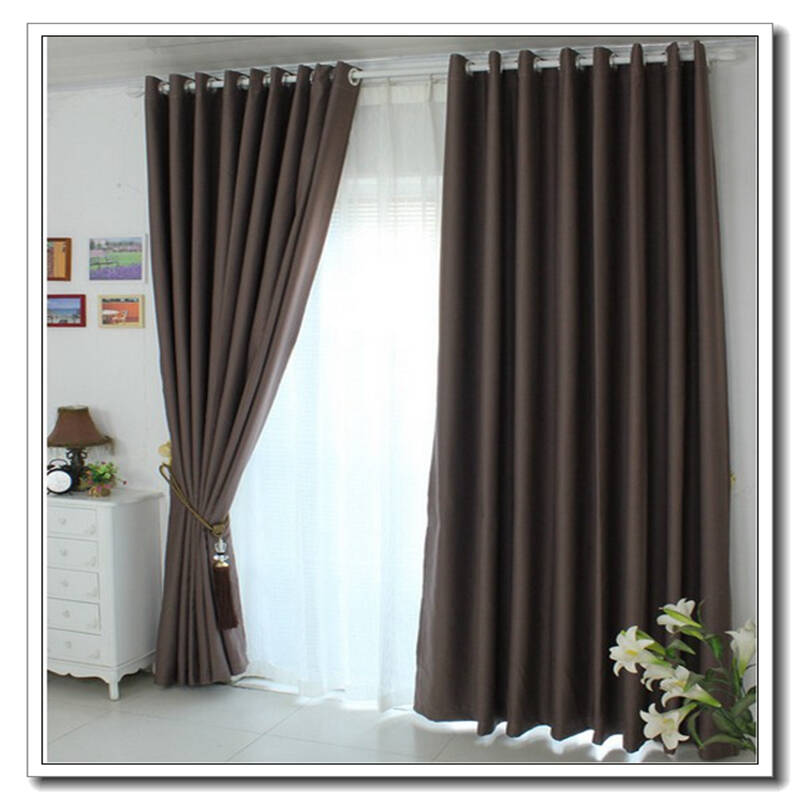 欧雅派 进口环保高精密 全遮光布 纯色窗帘 多色可选 成品定制 巧克力