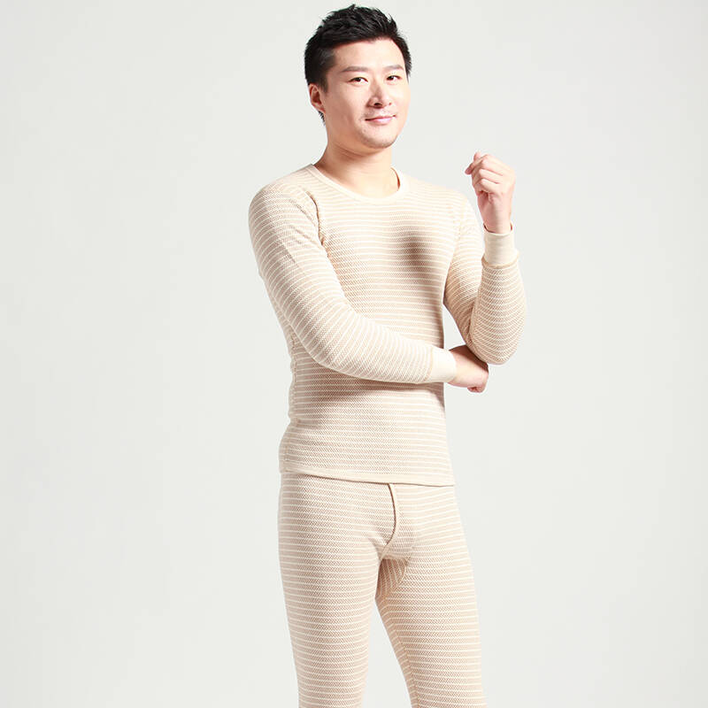 朵彩 天然彩棉保暖内衣 京东特供 内衣大促 dxn2526男款棕色 xl