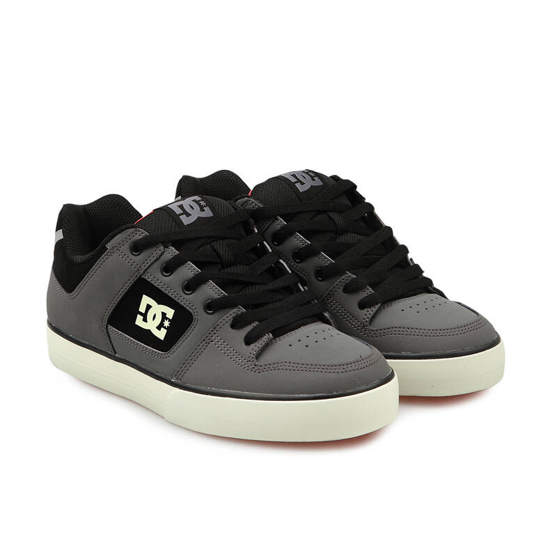 dc shoes 新款 男士夜光系列系带滑板鞋 301024dc kgo 灰色 9