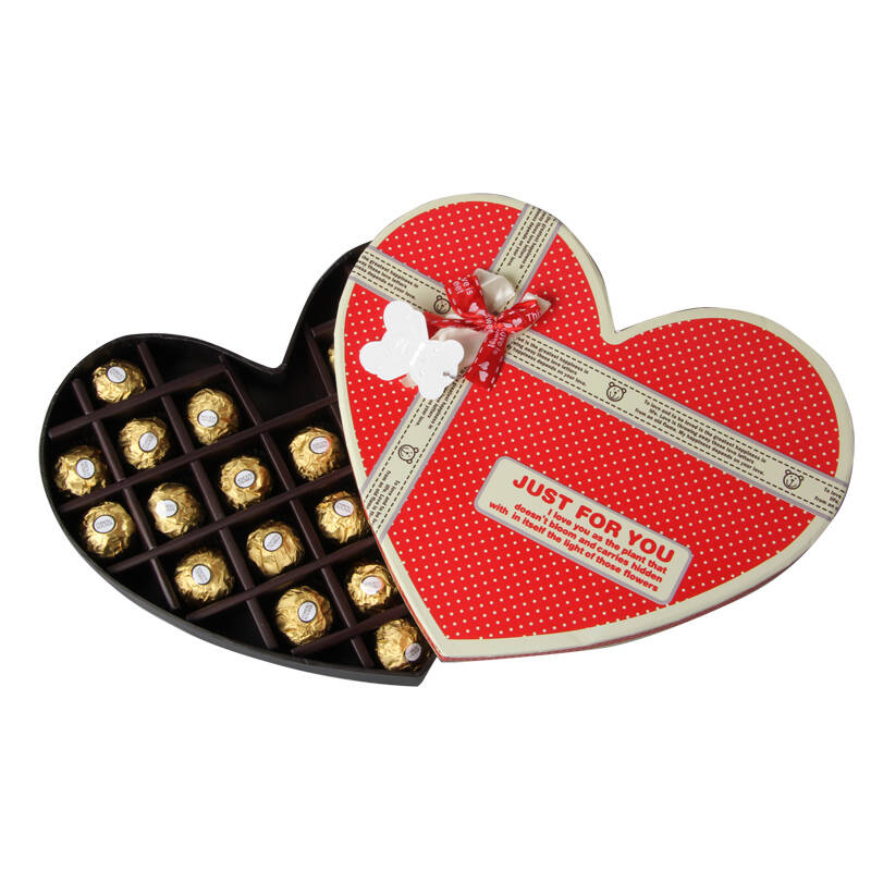 意大利费列罗巧克力diy24粒装心形红色礼盒圣诞生日结婚礼品