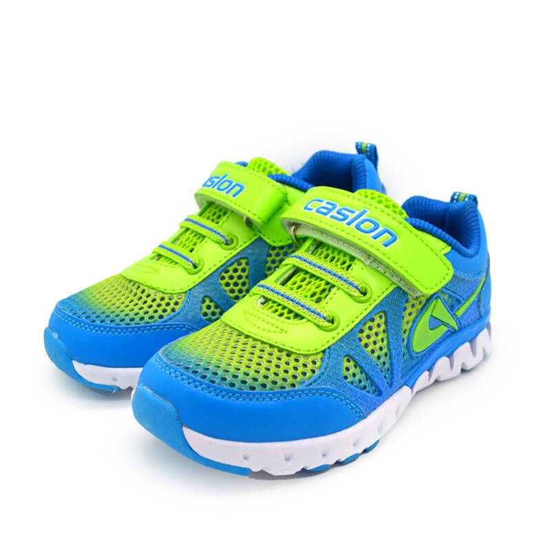 caslon卡西龙男女童中性夏季镂空透气运动凉鞋 品牌儿童鞋 3219 蓝