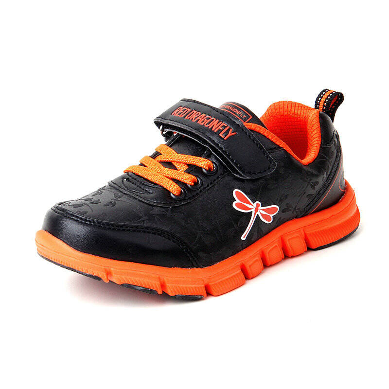 红蜻蜓童鞋 男中童魔术贴松紧带休闲运动鞋 51k2e6633 大红 31