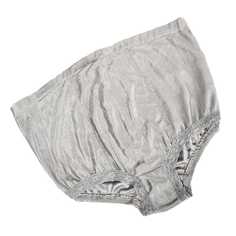 绿菲尔防辐射服内裤短裤孕妇装100%银纤维服装衣服春装800651 银灰色