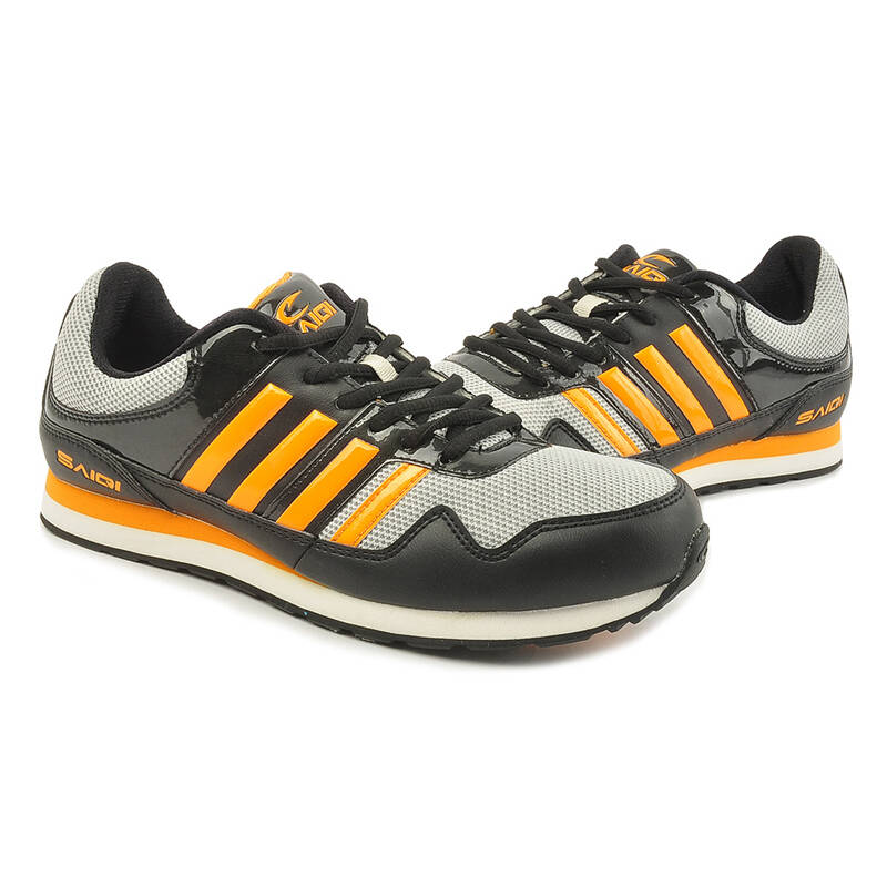 赛琪 男式 运动中国风亮丽色彩缓震舒适系带休闲鞋 321081 浅黄色-31