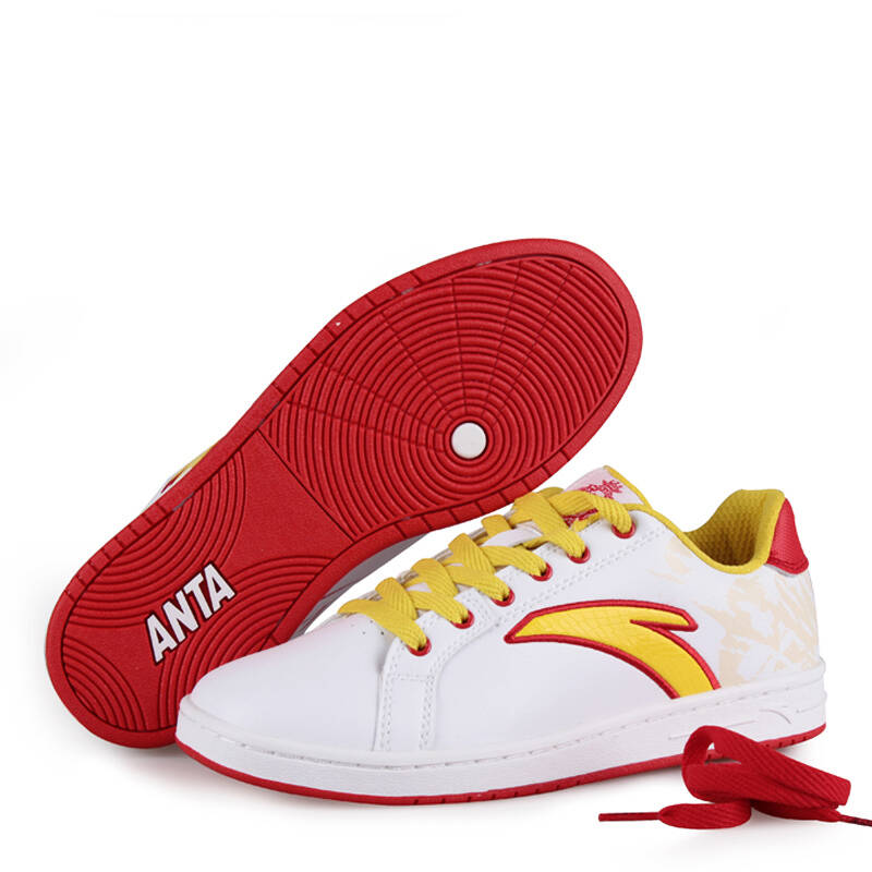 安踏/anta 12年秋季新款 女子运动鞋 板鞋 2048056-5安踏白/国旗红