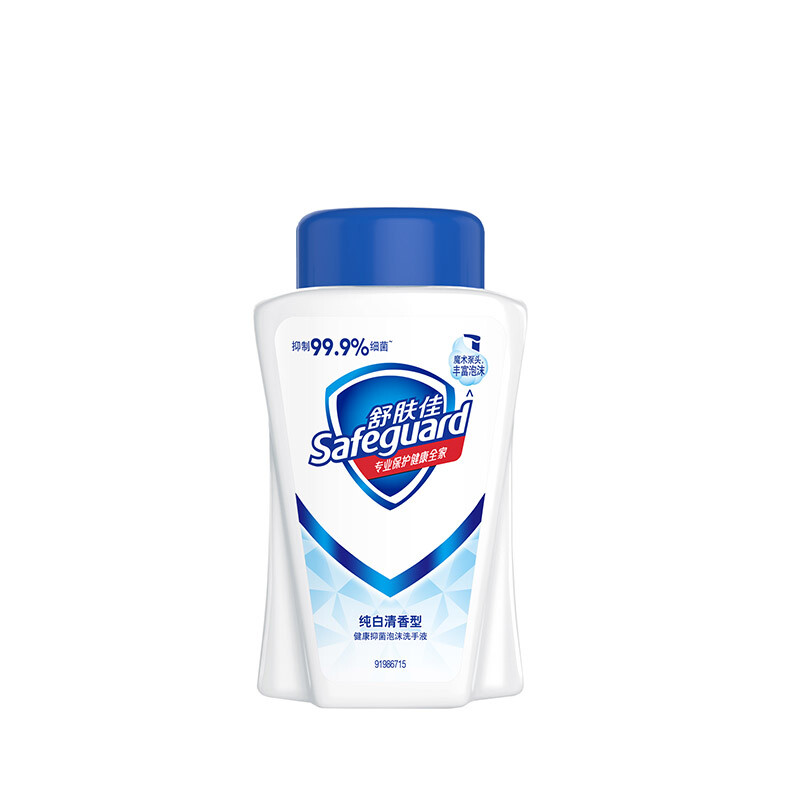 舒肤佳泡沫洗手液 纯白清香225ml   225ml补充装 健康抑菌 *2件