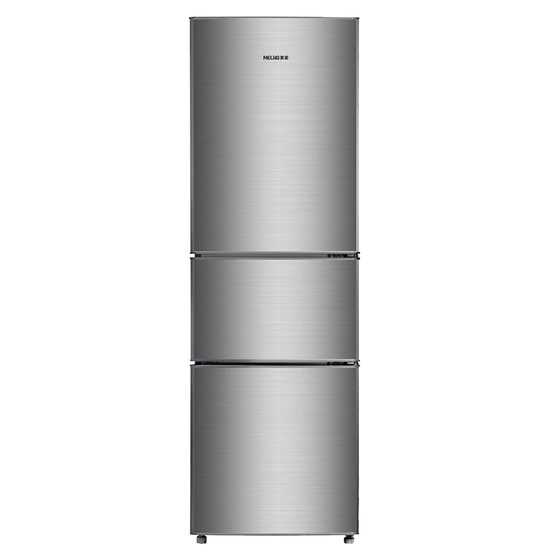 美菱(meling)203升三门冰箱小型节能低躁中门软冷冻宿舍租房家用电