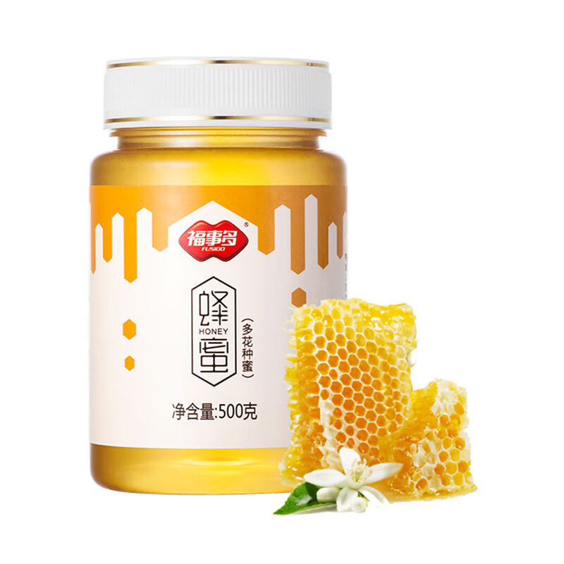 福事多蜂蜜500g 百花蜜多花种多种蜜源蜂蜜