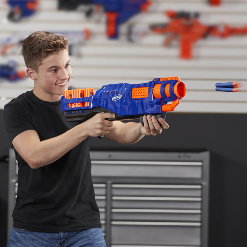 孩之宝(hasbro)nerf热火儿童户外玩具枪 精英系列 三角龙发射器 e3821