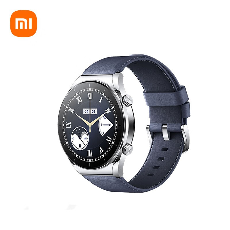 小米Xiaomi Watch S1 小米手表 S1 运动智能手表 蓝宝石玻璃 金属中框 蓝牙通话 实时血氧心率检测 流光银