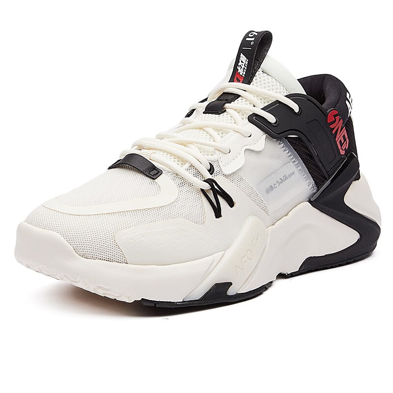 头文字浩瀚曜石毛白羽毛运动鞋青少年古文化复古