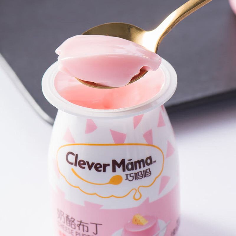 巧妈妈 乳酸菌炒酸奶布丁 儿童零食休闲食品果冻布丁85g多口味6杯装 6
