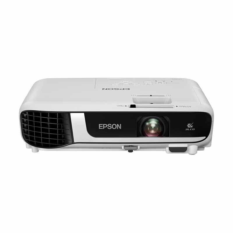 爱普生 EPSON CB-W52 投影仪 投影机办公 培训（高清宽屏WXGA 4000流明 手机同屏 支持侧投）