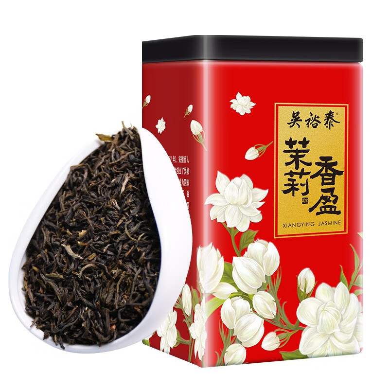中华老字号吴裕泰茶叶茉莉花茶绿茶茉莉香盈量贩200g罐2件